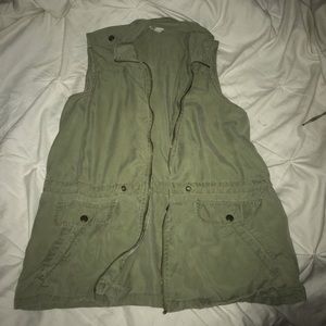 olive green vest